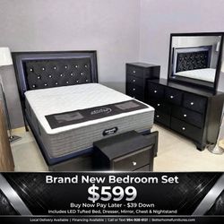 Brand new bedroom sets only $599| Buy Now Pay Later $39 down