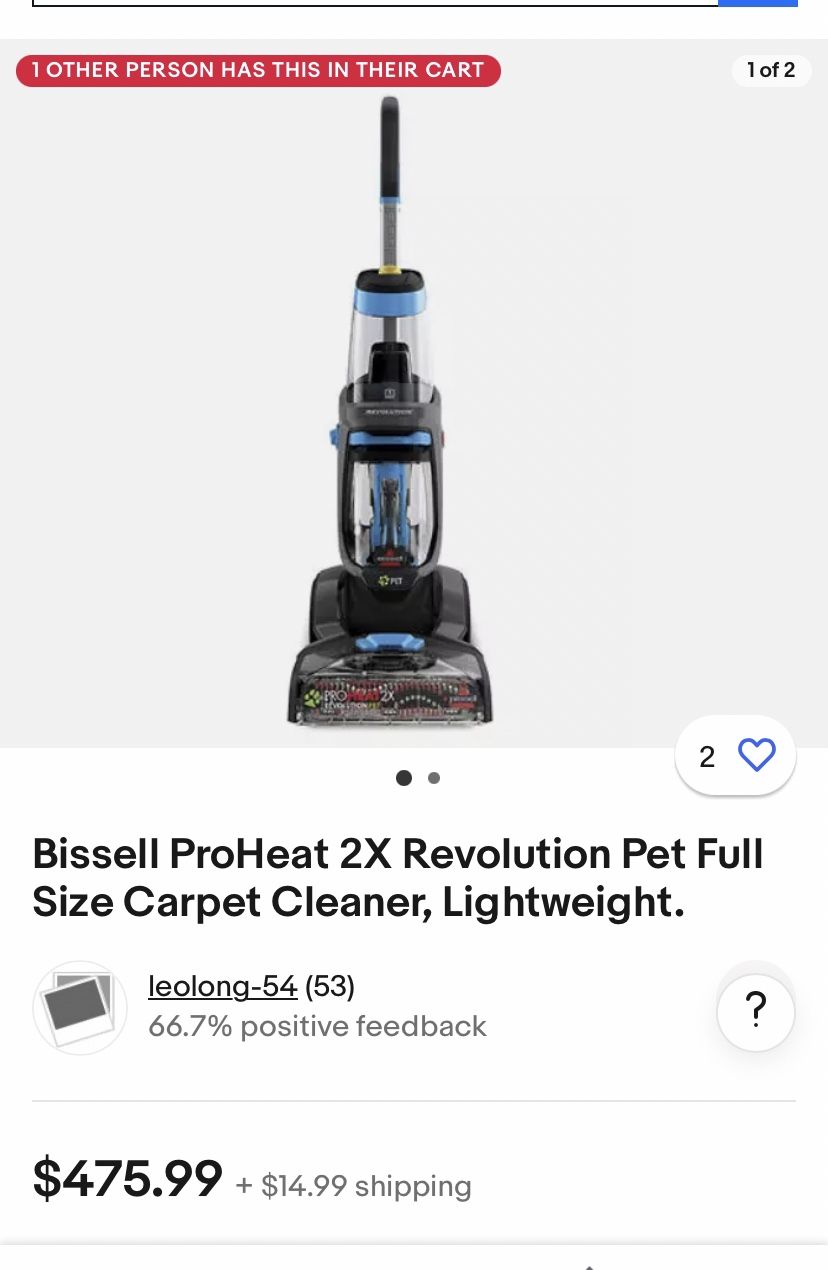 Bissell ProHeat 2X Revolution Pet Full Size Carpet Cleaner
