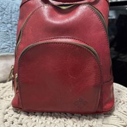 Patricia Nash Small Back Pack Red