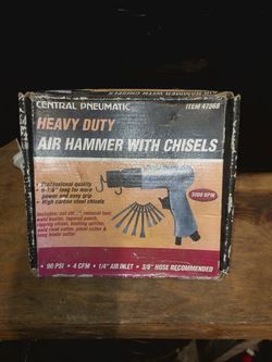 Air Hammer With Chisels