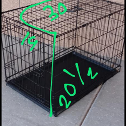 Medium size dog crate pickup between 2:00-10:45 pm rainbow/charleston cash only read description price is firm