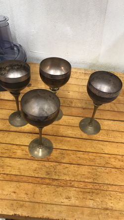 Antique wine glasses