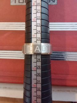 For A Great Dad Brushed Stainless Steel Engraved Dad Band
