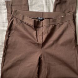 Brown Pants Leggings Large