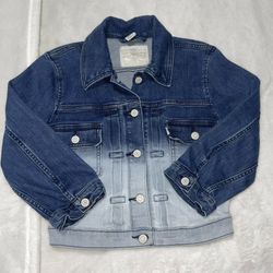 Levi's Girl's Size Small S Levi Strauss Denim Jean Button Up Jacket Ombré