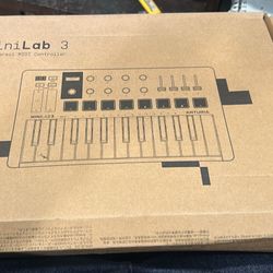 Arturia MiniLab 3 MIDI keyboard controller. I