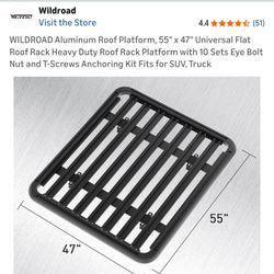 Car Roof Rack Platform Aluminum Great Quality Assembled