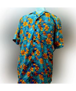 HURLEY XL button down cotton  flower 🌸 print👕 shirt