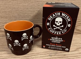 Harley Davidson Style - Death Wish, Set Of 4 Coffee Cups