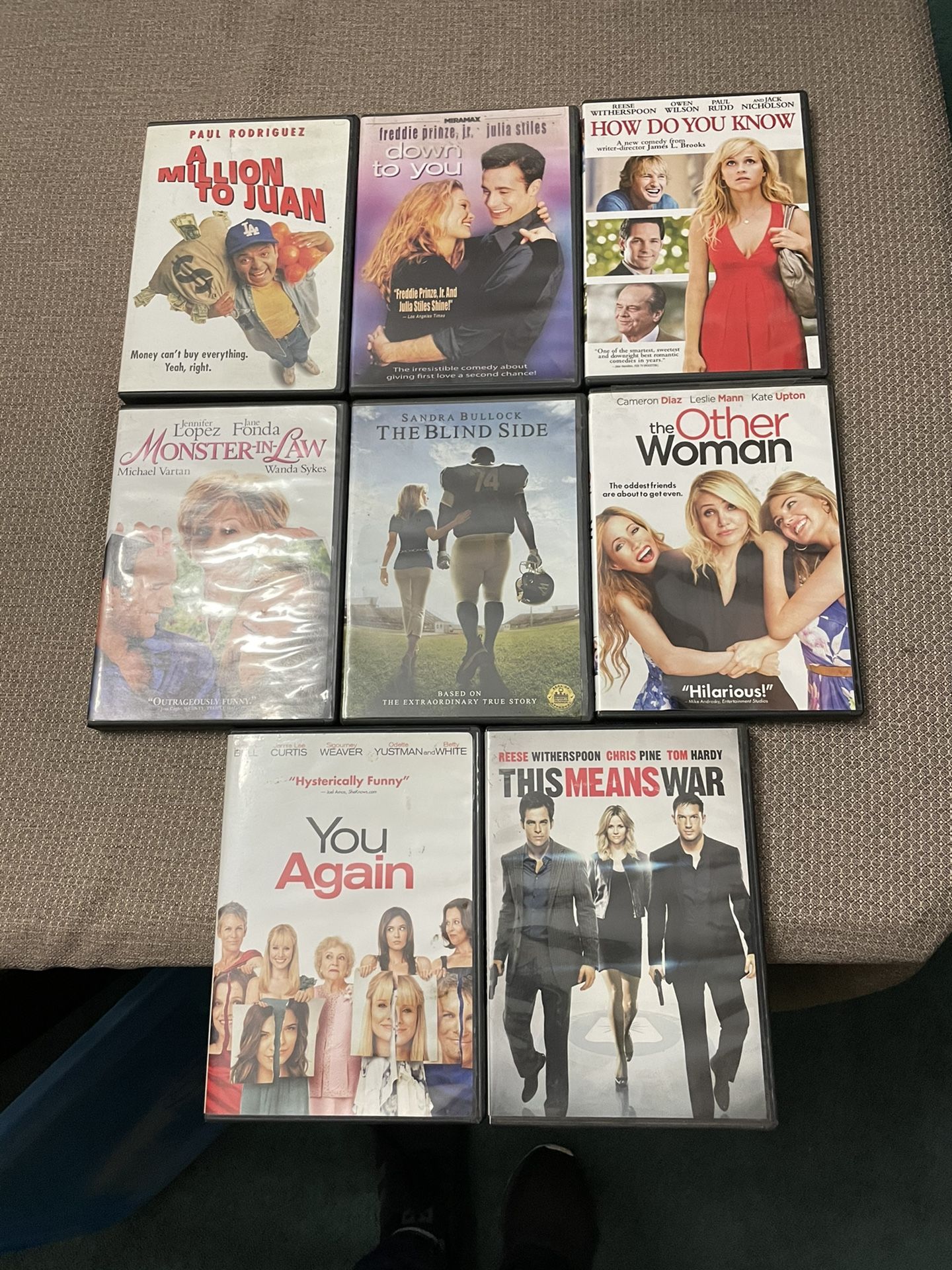 DVD's $3 EACH OR 5/$10 Some Like New **A FEW SPANISH MOVIES