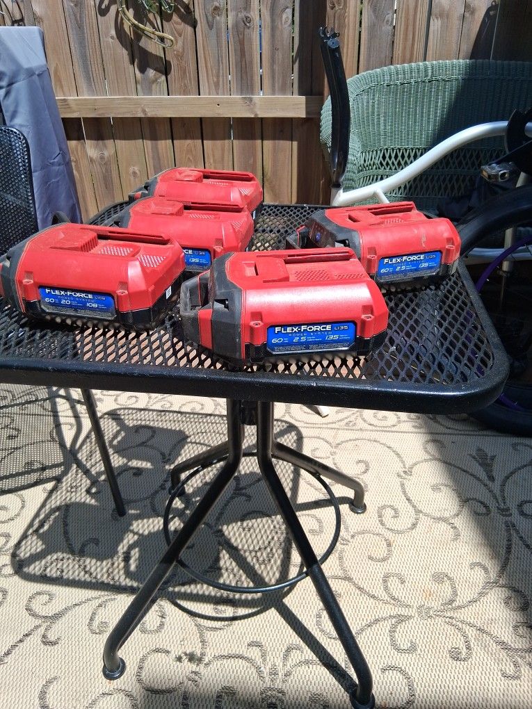 Toro Flex Force 2.5 Ah Batteries