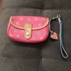 Dooney & Bourke Wristlet Wallet Pouch - Real
