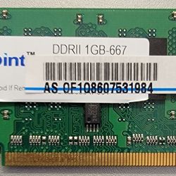 Asint DDRII 1GB-667 DDR2 Laptop Memory SODIMM 200 Pin