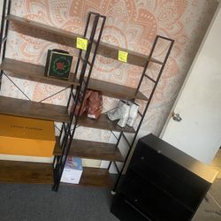 3 Brown Shelves 