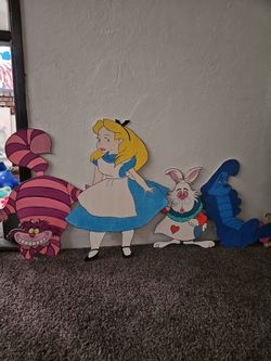 Alice in wonderland cutouts