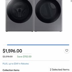 Samsung  Front-Load Washer & Vented Electric Dryer Set