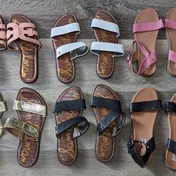 Lot Of 6 Women's Sandals - Steve Madden & Sam Edelman - Size 7