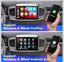 KIA Sorento 2016-2020 Radio Updated Compatible with Wireless Carplay Android Auto,Car Stereo Touchscreen Bluetooth Navigation Media Player GPS FM AM W