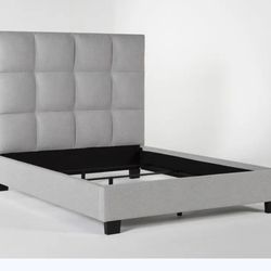 Living Spaces KING upholstered bed frame