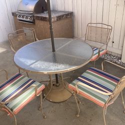 Outdoor Rod Iron Table&Chairs