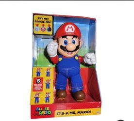 Nintendo Super Mario Its A Me Mario Figure Motion Activated Sound Interactive
