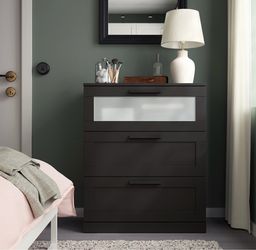 New in Box 3-drawer dresser, black