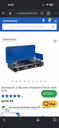 Stansport 2 burner propane grill / stove