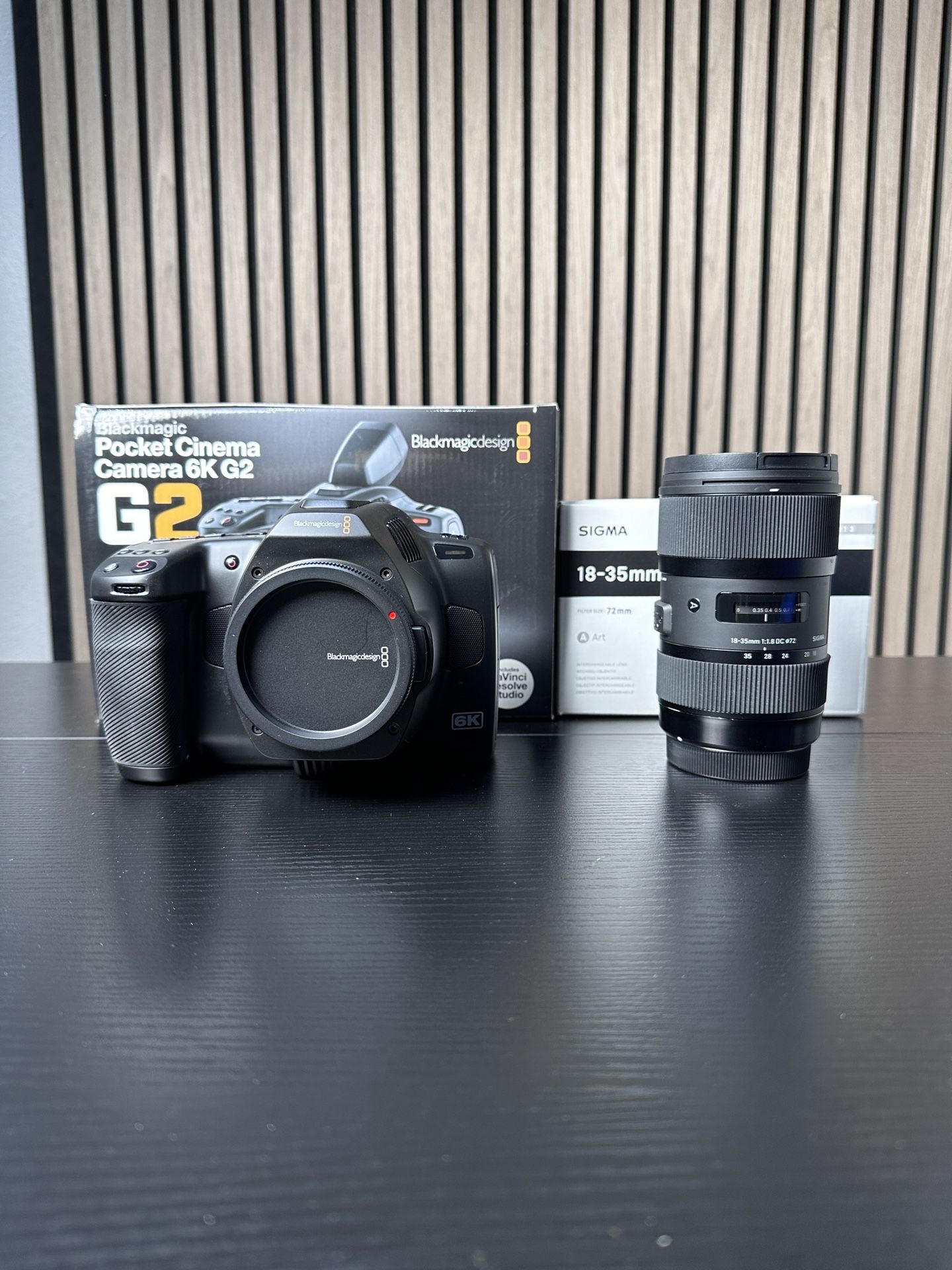 Blackmagic Pocket 6k G2 With Sigma Art Lens