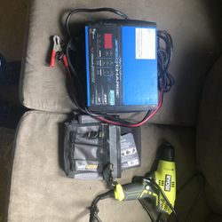 Power Drill And Battery Charger 