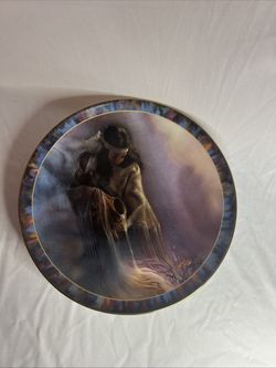 Native American Art Plate – Spirit Water / Plato decorativo nativo – Agua espiritual