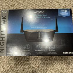 NEW Netgear Nighthawk AX4 AX3000 WiFi 6 Router