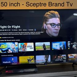 50 Inch Sceptre Brand Tv
