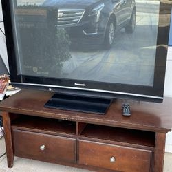 46” Panasonic Plasma TV with TV Stand 