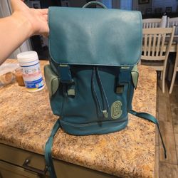 Leather Coach Backpack 