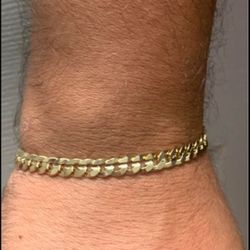7 mm Concave Cuban link Bracelet 8" Inches