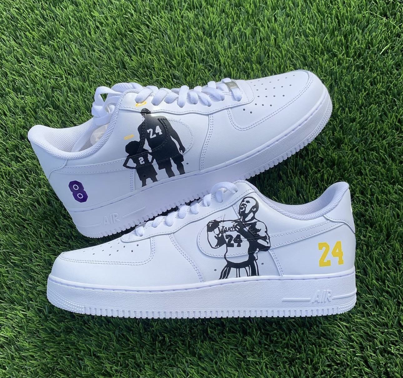 Lakers Nike Air Forces
