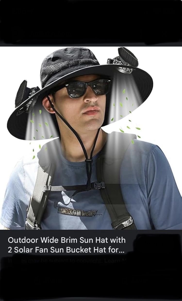 Solar Fan Hat 