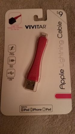 NEW VIVITAR APPLE LIGHTING CABLE