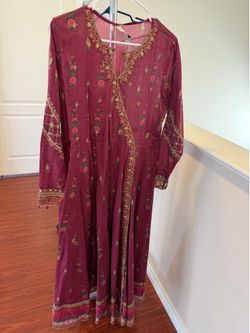 Medium Red Pakistani Dress
