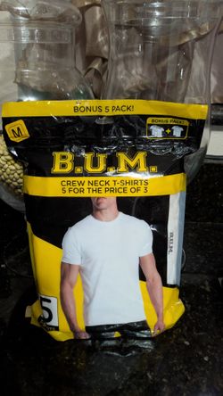 White Crew Neck T-shirt's Men Medium 