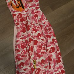 Hoodie bape pink