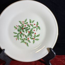 Vintage Lenox Holly Plate