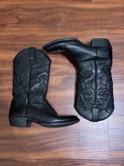 Ariat Men's Black Deertan Heritage R Toe Western Boots 10002218