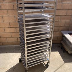 Backers Rack with 18 trays 