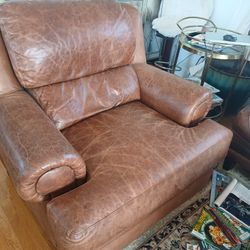 Free leather couch and chair $0