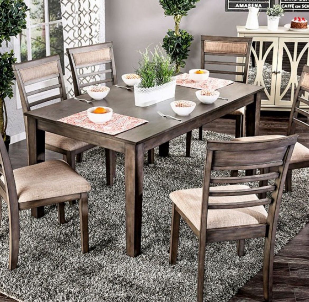  SPECIAL DEAL!!❤️‍🔥✨ 7 PC.DINING TABLE SET 🔥Visit Our Showroom📍Apply Now✅ Delivery Express🚚Order Online📱