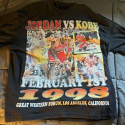 Jordan vs Kobe shirt