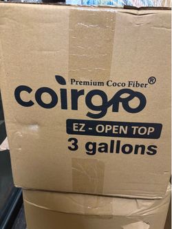 Coirgro ez open coco coir 3 gallon grow bags.