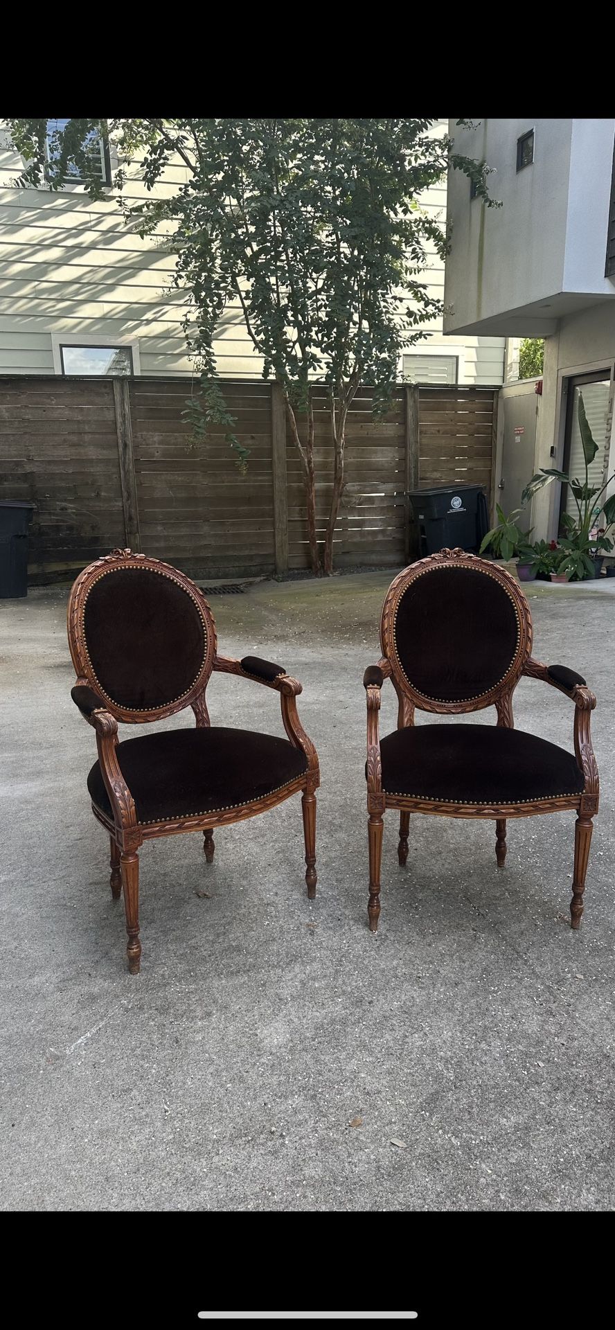 Pairs Of Louis XVl Arm Chairs