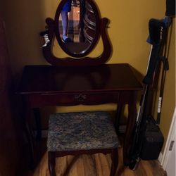 Vanity With Stool